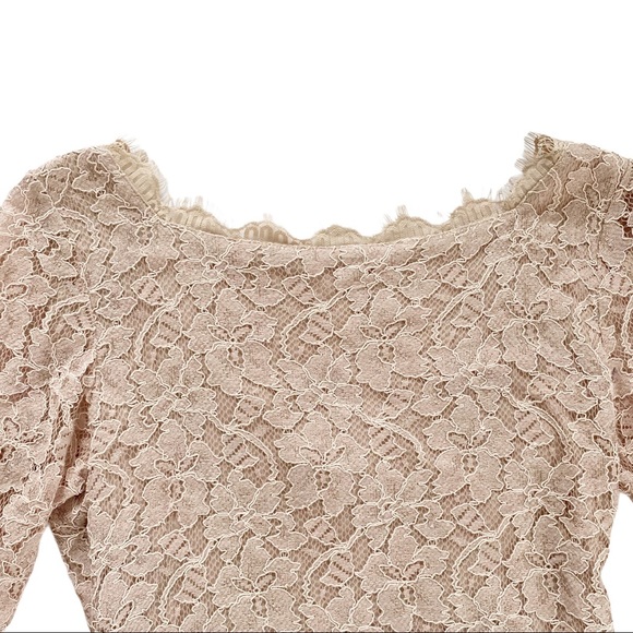 Diane Von Furstenberg Zarita Lace Sheath SZ 6 - Picture 8 of 15